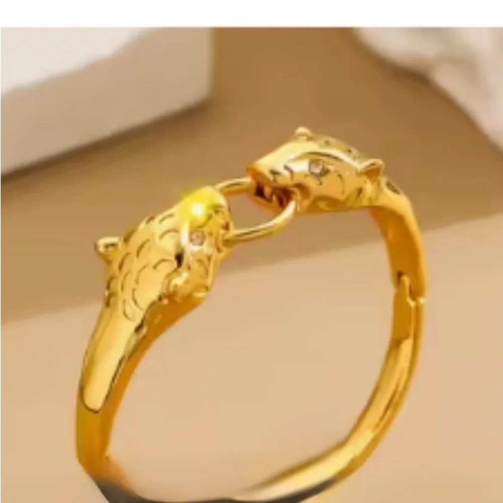 Elegant Gold Panther Bracelet